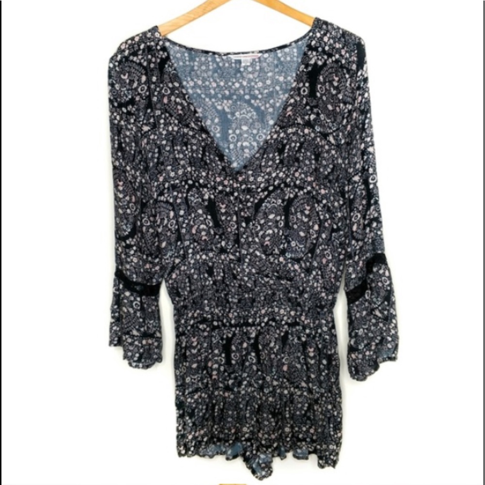 Black American Eagle Romper